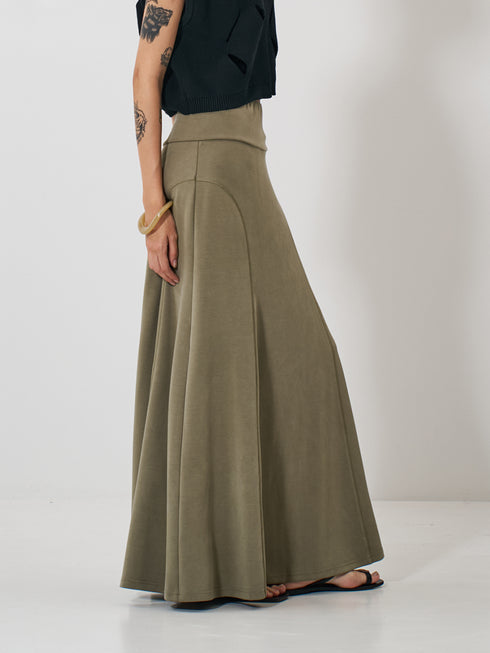 【 予約:2月上旬 】FIBRIL JERSEY SKIRT /Y261-21023